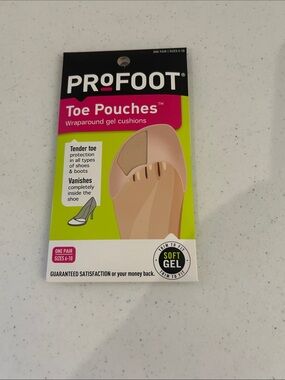 PROFOOT Toe Pouches Wraparound Gel Cushions - Beige